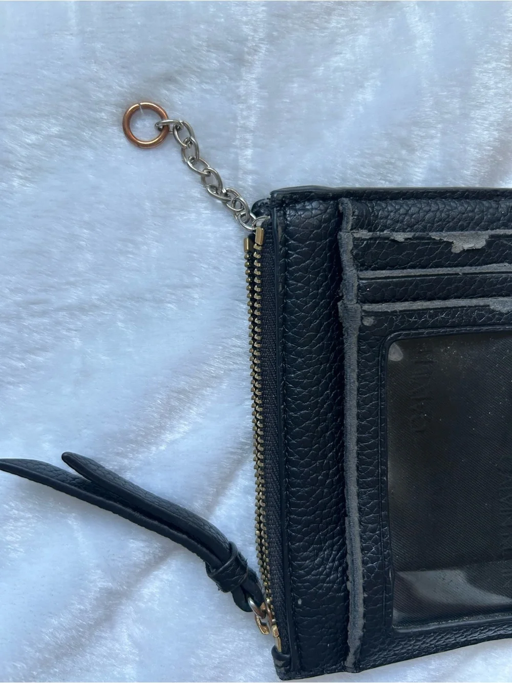 Black Calvin Klein Compact Wallet/Card Holder